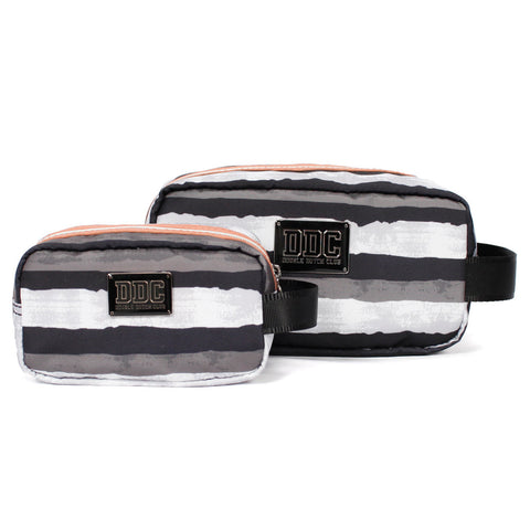 Toiletry Kits Black and white Large